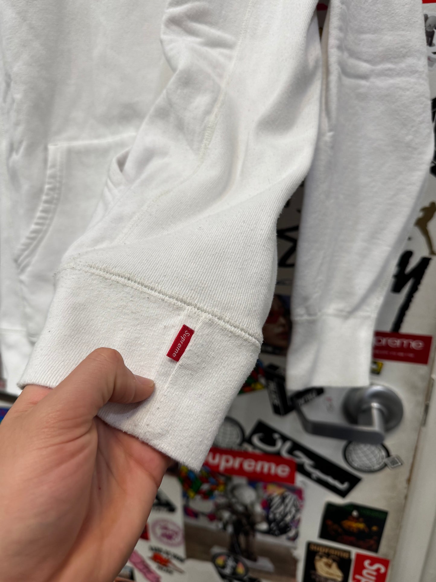 Supreme CDG White Hoodie 2017