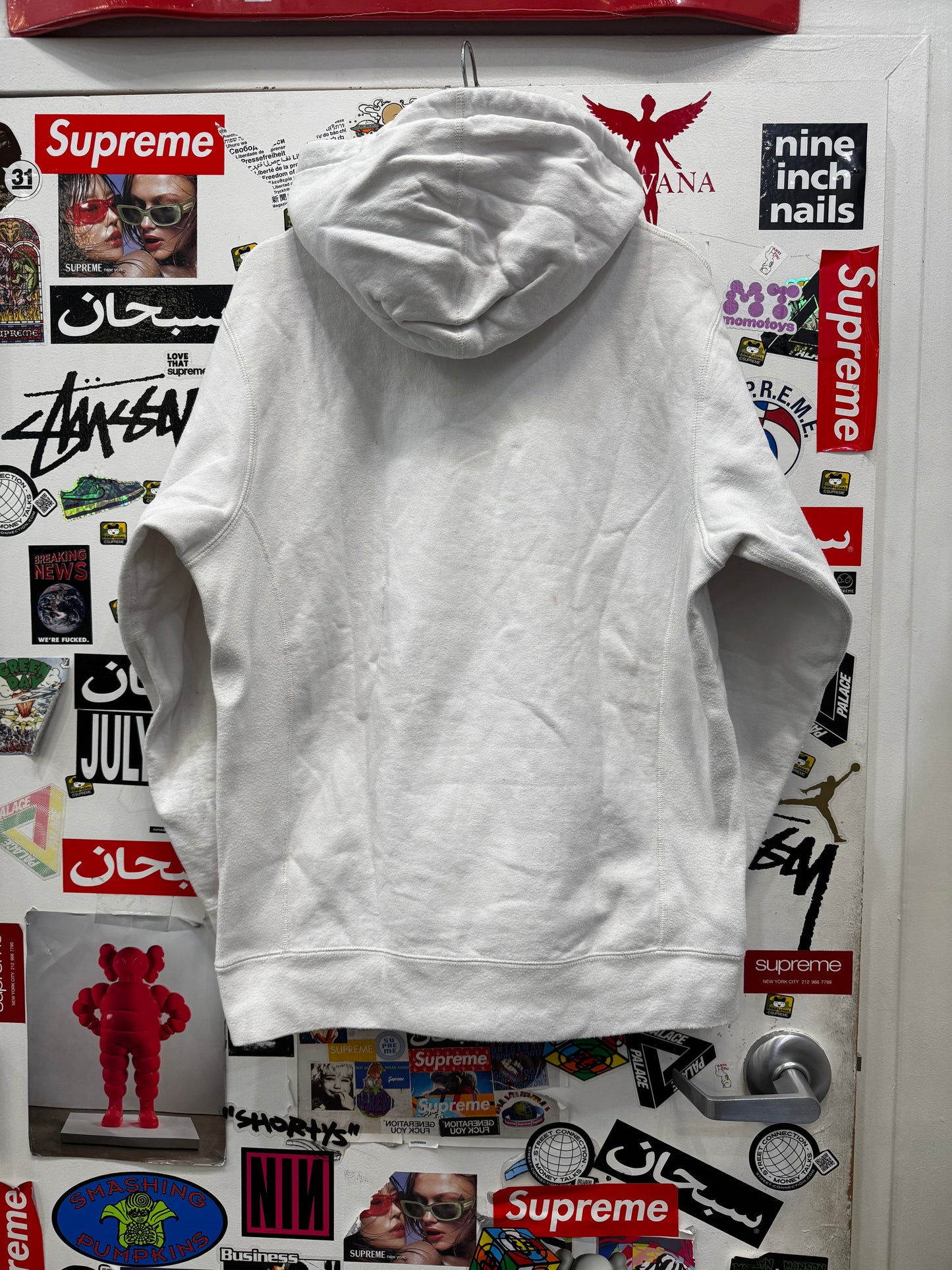 Supreme CDG White Hoodie 2017