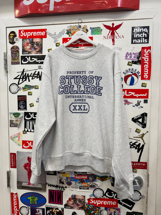 Stussy College Grey Crewneck
